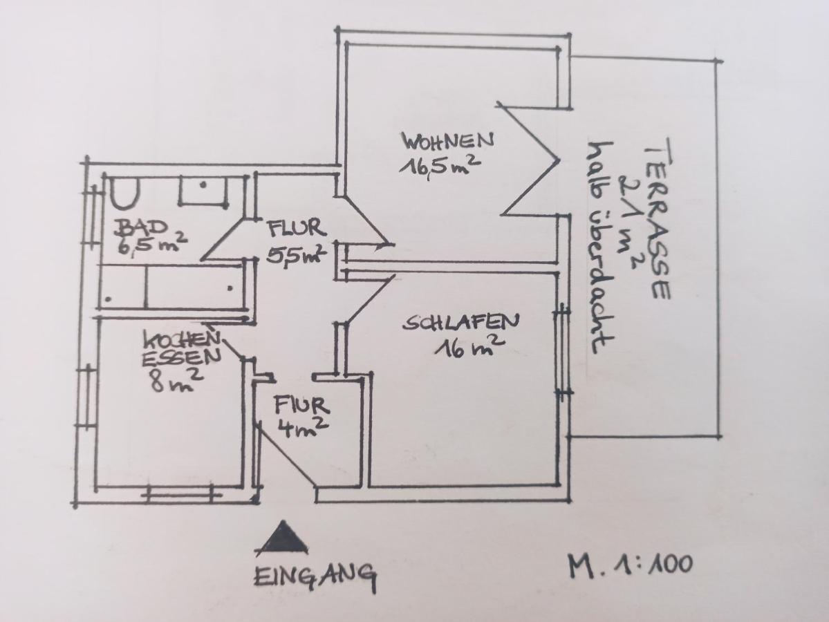 Ferienwohnung Am Herrnberg 프리엔암치엠시 외부 사진
